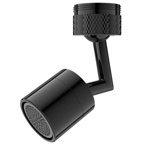 Rallonge de robinet de cuisine en laiton noir 720 °, robinet de salle de bain, robinet rotatif, rallonge de pulvérisateur, économie d'eau, adaptateur de buse de robinet 1 Mode (1/4)