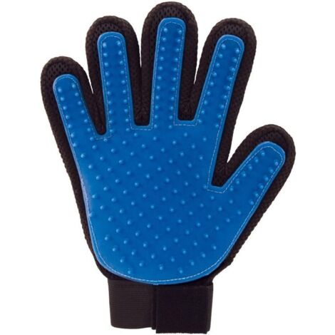 Right Hand Gant Magic Brosse de Nettoyage pour Animaux de Compagnie, Bleu (1/5)