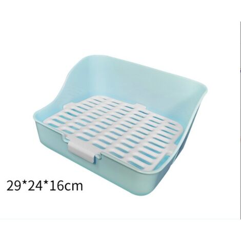 Boîte À Litière De Lapin Facile À Nettoyer, Pour Apprendre À Utiliser La Toilette, Pour Petits Animaux/Lapins/Cochons D'Inde/Furets (1/3)