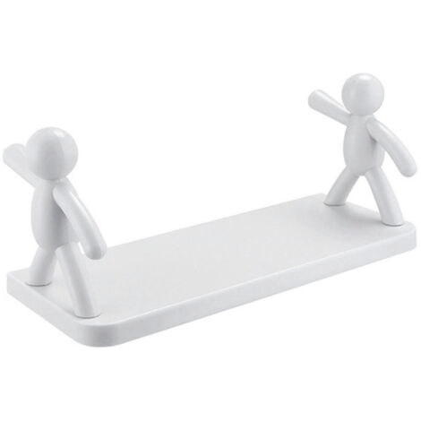Étagères de rangement méchant support mural suspendu étagères humanoïdes salle de bain poinçonnage support de rangement gratuit accessoires de bain P1 (1/5)