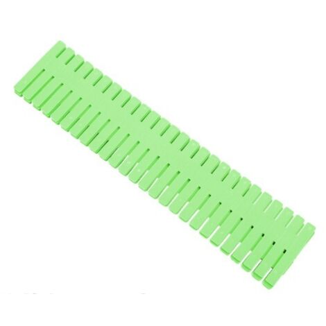Organisateur de Tiroir,24 pièces diviseurs de tiroir, réglables,séparateurs de Compartiment de Grille de tiroir pour sous-vêtements, Chaussettes, Fournitures de Bureau etc. (vert)32cmx7cm (1/4)