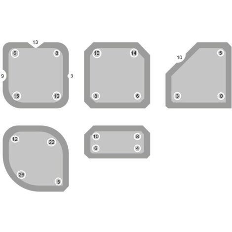 Lot De 4 Spatules à Gâteau En Acrylique - Pour Lisser La Crème, Bord Droit Et Courbe, Facile à Nettoyer