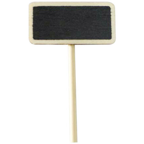 20 tableau noir plug-in bonsaï plug-in carte bambou signe tableau d'écriture bricolage pot de fleurs décoration micro-paysage accessoires-hauteur 6.5cm largeur 4cm (1/5)