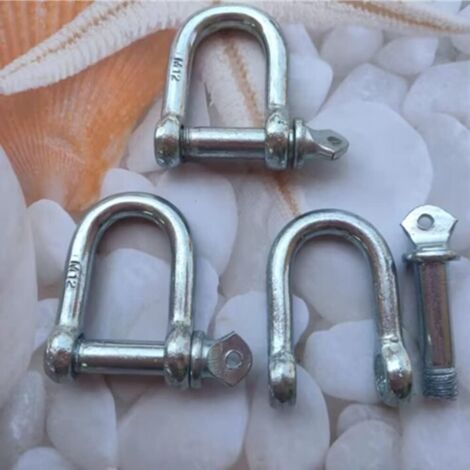 Beatifufu 4 Pièces Manille En Métal Avec Cadenas - Manille Lyre Acier Inoxydable 304 Levage Forme Fer À Cheval 2.5X2.5cm