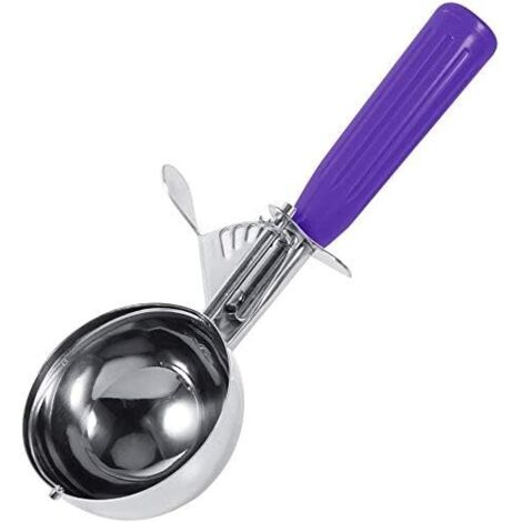 Cuillère À Crème Glacée en Acier Inoxydable Cuillères Aux Fruits Et Légumes Outil Gadget De Cuisine 4x20.8cm（Violet） (1/5)