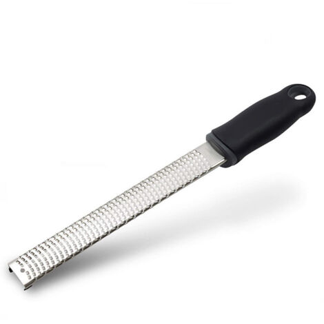 2 Pcs Râpe à en Couleur pour Agrumes, Parmesan, Gingembre, Chocolat et Noix de Muscade avec Lame Fine(noir) (1/4)