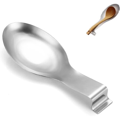 Plateau De Repose-CuillèRe En Acier Inoxydable CuillèRe Louche Porte Repose Bois pour CuillèRes Bois,CuillèRes à Soupe,Spatules,Couteaux,Fourchettes (1/5)