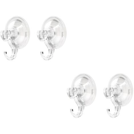 Lot de 4 Crochet Ventouse Murale Salle de Bain Porte Serviette à Ventouse Crochets Ustensile de Cuisine Douche Fenêtre Verre Carreau Key (1/5)
