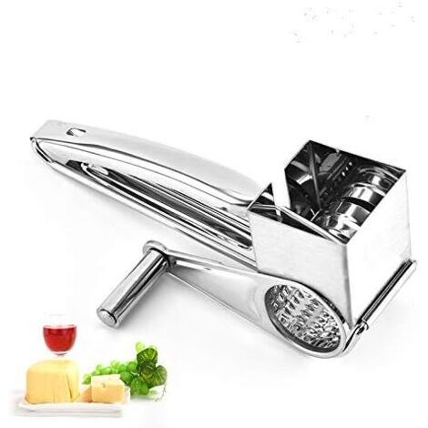 Râpe Rotative à Fromage Manuelle – Design Ergonomique, Acier Inox & ABS – Fromage Râpé Facilement Et Sans Effort