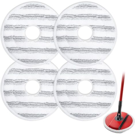 4 Pièces de la Recharge de Serpillière pour Vileda Spin and Clean, Recharge lavable et réutilisable pour le Remplacement de la Tête de Serpillière Compatible avec Vileda Spin Mop. (1/5)
