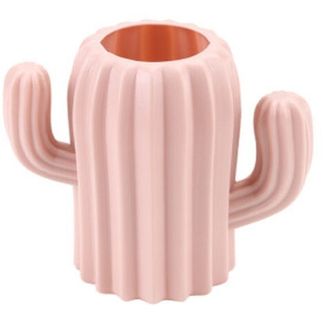 Cactus Rangement de bureau Porte-stylo Rangement de bureau Porte-stylo École Bureau Porte-crayon Boîte de rangement 1pcs (Rose) (1/5)