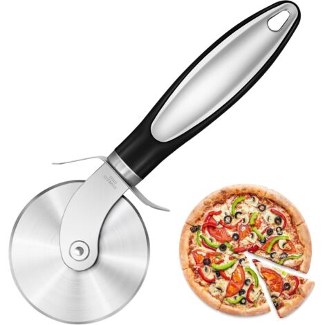 Cuisine grande taille Pizza cutter, trancheuse à pizza en acier inoxydable, lame tranchante Pizza roue avec poignée antidérapante, Lavable au lave - vaisselle, parfait gadget de cuisine Home Essential (1/5)