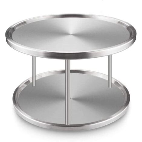 Plateau rotatif Carrousel épices [rotatif à 360°], étagère de rangement rotative, porte - épices table à manger réfrigérateur étagère de rangement, cuisine chambre à coucher (1/5)
