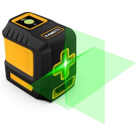 Auto - nivellement vert laser transversal, niveau laser T03 (plage de fonctionnement: 30 m, précision: ± 0,3 mm / M, temps de fonctionnement jusqu'à 16 heures, dans un sac de protection, avec support (1/5)