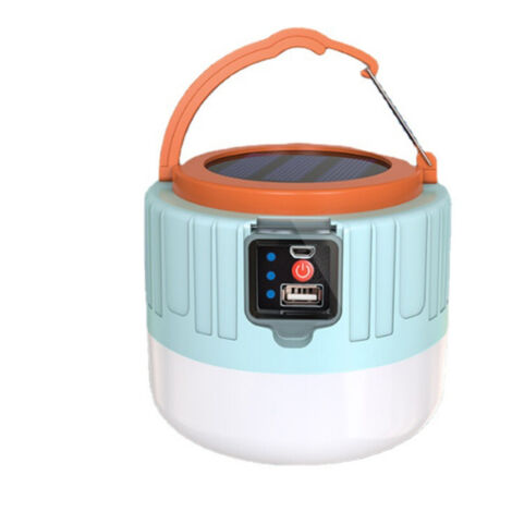 Haute puissance solaire LED Camping lumière USB Rechargeable ampoule tente extérieure lumière Portable lanterne lumière de secours barbecue randonnée 1 pièces (1/5)