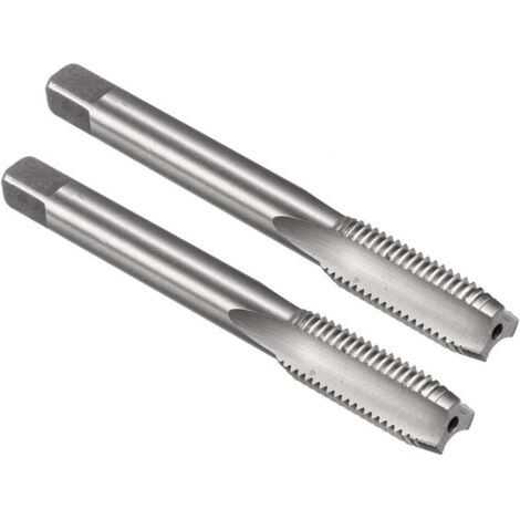 Robinet métrique M10 x 1,25 mm H2 HSS grossier 3 rainures droites 2pcs (M10 x 1,25 (1 PC)) (1/5)