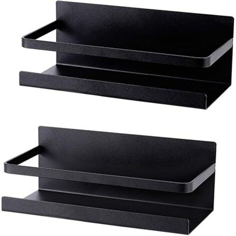 Étagère à épices sans perçage Porte-épices de cuisine Porte-épices auto-adhésif Organisateur d'épices magnétique Pack de 2 Étagère de cuisine Étagère de réfrigérateur (1/5)