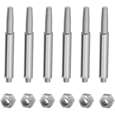 Affûteuse de tronçonneuse, kit d'accessoires d'affûteuse de tronçonneuse de 6 pièces, meule de tronçonneuse pour affûter et affûter les tronçonneuses aiguisées 6pcs (type 4.0) (1/5)