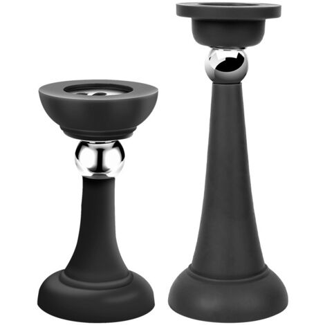 Forte Magnétique Silencieuse Aspiration Ménage Chambre Sans Poinçon Porte Aspiration Anti-collision Porte Aspiration Silicone Sol Aspiration 1pc (Noir, Régulier) (1/5)
