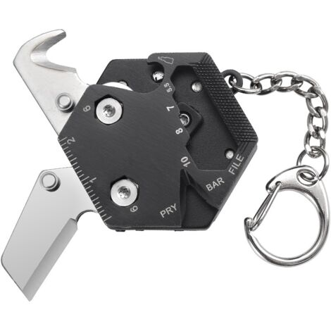 Multifonctionnel Hexagonal Coin Outils Extérieurs Hexagonal Pliant Coin Couteau Porte-clés Tournevis Poche Pliant Mini Gear 1pcs Couleur Aléatoire (1/5)