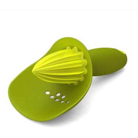Presse-agrumes à la main en plastique à la main Alésoir d'agrumes de poche Orange Citron Juicer Portable Coupe-fruits Cuisine Cuisine Outils 1pcs (Vert) (1/5)