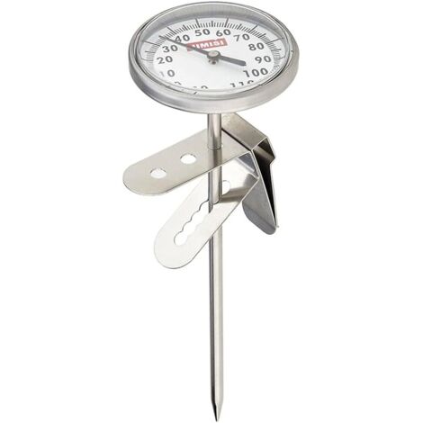 Thermomètre à lait en acier inoxydable, thermomètre à café - 10  110 ° C, pour la cuisson, barbecue, nourriture, steak, dinde, bonbons, lait, eau de bain (Thermomètre à cadran (- 10  110 ° c) (1/5)