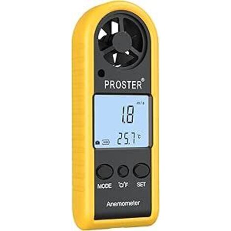Anémomètre TFA Dostmann 42.6001.01 – Mesure Vent Et Température, Mémoire, Rétroéclairage
