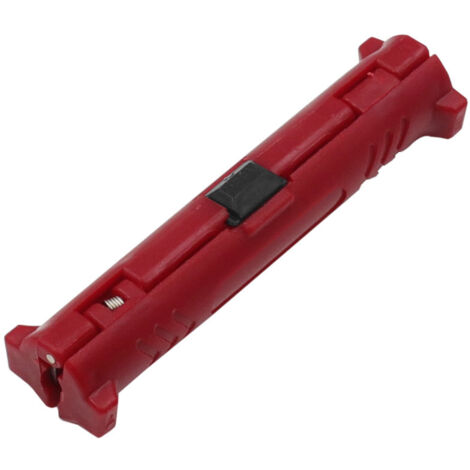 Stylo dénudeur de fil électrique multifonction, Machine de dénudage de câble Coaxial rotatif, pince, outil d'extraction de câble(rouge, 1pc) (1/5)