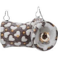 Hamac de Souris, lit et Jouet de Souris, hamac de Tunnel de Souris, Accessoires de Cage, lit de Petit Animal Suspendu Chaud, Jeu pour Souris, écureuil, Cochon d'Inde, hérisson