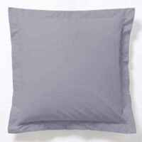 Taie d'oreiller Gris - 65x65cm - 100% Coton
