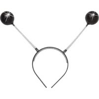 3 Pcs Haarreif mit schwarzen Kugeln, Accessoire, Biene, Marienkäfer, Außerirdischer, Mottoparty, Karneval