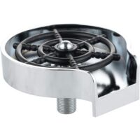 Laveur de verre évier de cuisine, accessoires d'évier de cuisine, laveur de bouteille d'évier, outil de nettoyage en verre, lave - biberon, laveur de verre de bar 1pc (laveur de tasse argent 5 trous)