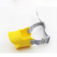 Bouche de chien réglable charlatan fermé bouche de canard conception protection mignon masque écorce morsure stop haute qualité M jaune