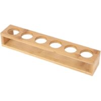 Porte - verres en bois, porte - verres 6 tasses, porte - verres à eau, porte - verres à vin, plateau, porte - verres (porte - verres droit / bois de bambou brut)