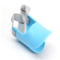 Bouche de chien réglable charlatan fermé bouche de canard conception protection mignon masque écorce morsure stop haute qualité M bleu