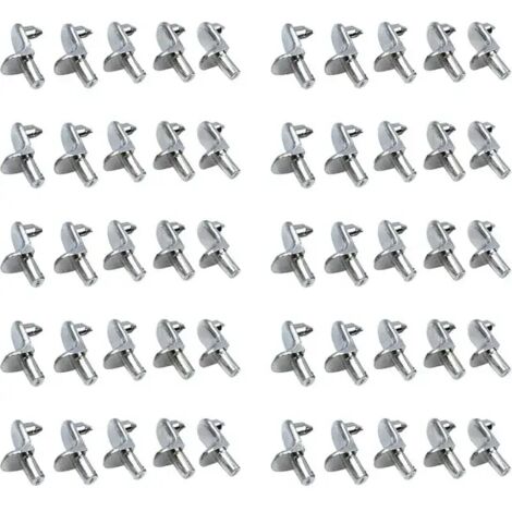 Support Pour Étagère En Verre, D. 5 Mm, Plastique, Transparent, 50 Ut. - Talla (1/3)