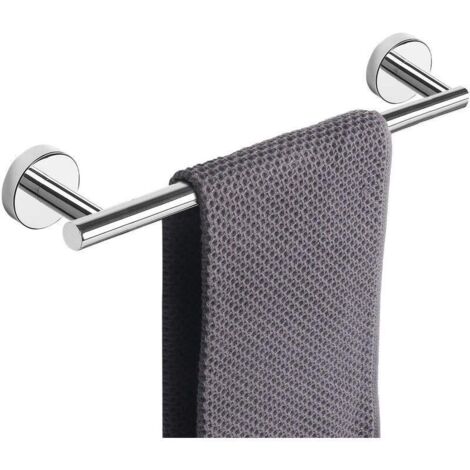 Porte-Serviettes En Acier Inoxydable 40cm Barre Porte Serviette Mural Chrome Pour Cuisin Salle De Bain (1/5)