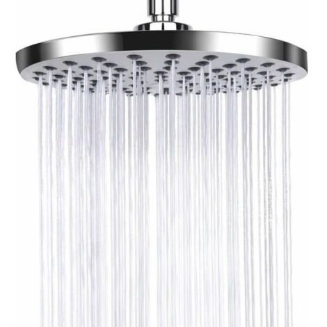 Pommeau De Douche Anticalcaire, Pommeau De Douche À Effet Pluie, Pommeau De Douche Fixe Haute Pression À Économie D'eau Pour Salle De Bain, Argent