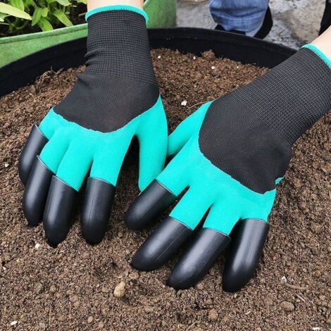 Gants de jardinage anti-épine imperméables avec griffes, résistants à l’usure, protection pour bêcher, arracher les mauvaises herbes, planter fleurs et légumes (1/3)