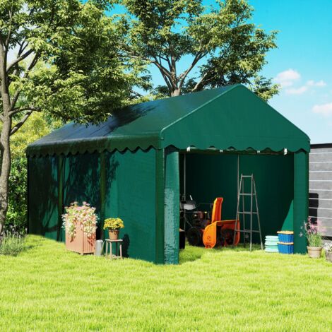 Tente Tunnel Outsunny Pour 3 Personnes – Imperméable 3000 Mm, 2 Portes, Fenêtres, 4,6 X 2,6 X 1,9 M – Bleu, Pour Camping Familial