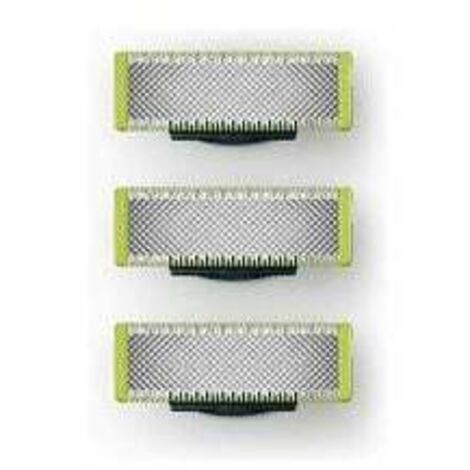 Trimec – 3 lames de rechange pour rasoir Philips Oneblade – Remplacement tous les 4 mois – Technologie OneBlade 200 coups/seconde – Compatible avec tous les modèles