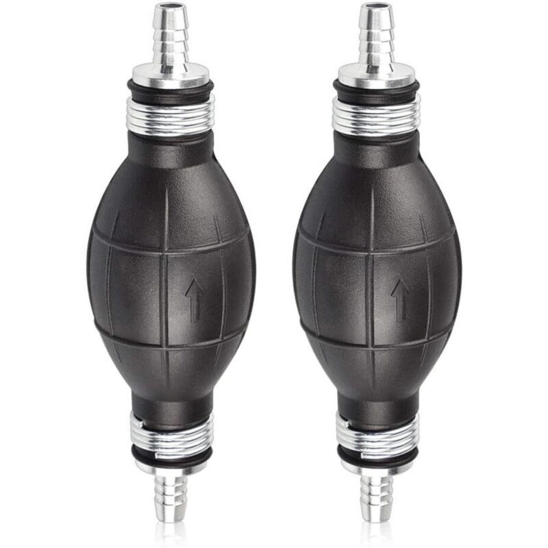 Pompe à Carburant Manuelle – Caoutchouc Et Aluminium Pour Moteur Diesel/Essence – Compatible Voiture, Moto, Bateau (Entrée 6 Mm)