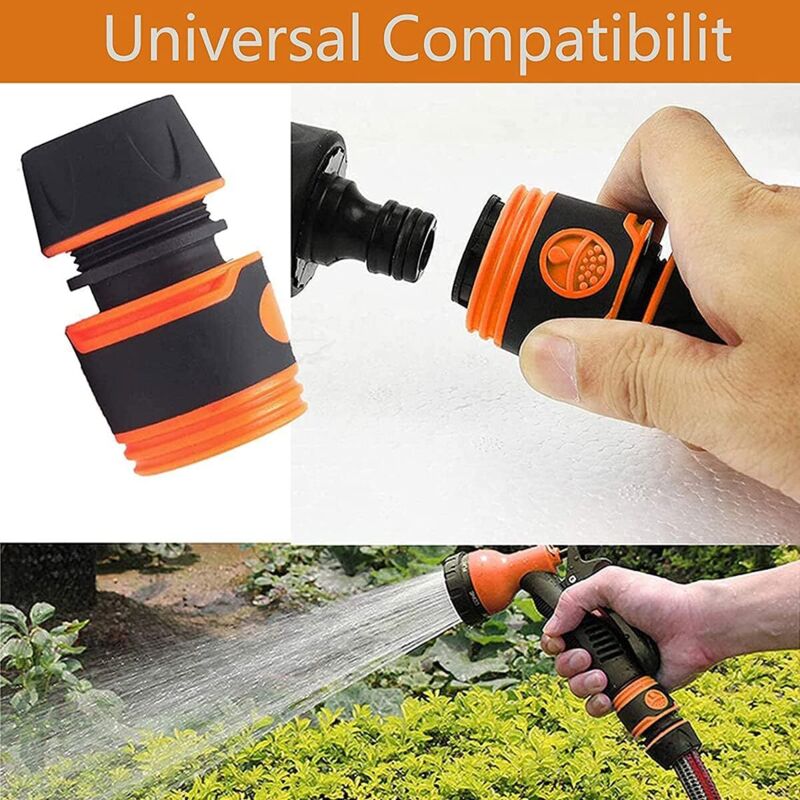 Lot De 8 Raccords De Tuyau D'Arrosage 1/2" 16 Mm - Pour Irrigation Goutte à Goutte - Arrêts D'Extrémité