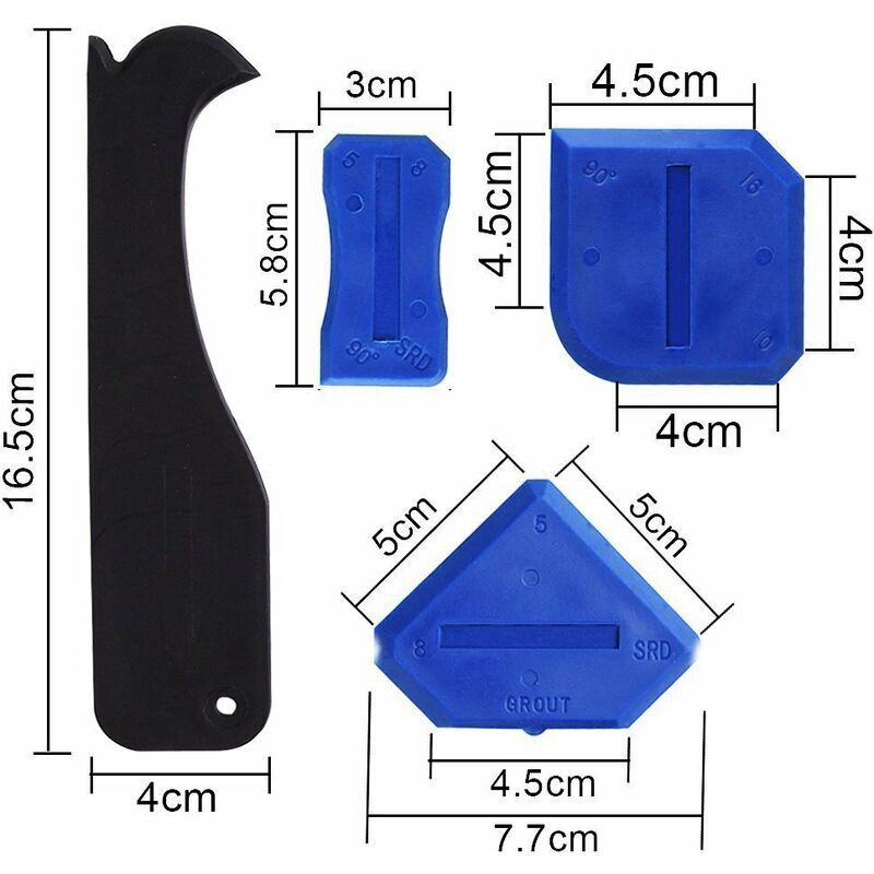 Ensemble De 6 Grattoirs, Mastic En Silicone Jaune Lisse | FindTheDeal