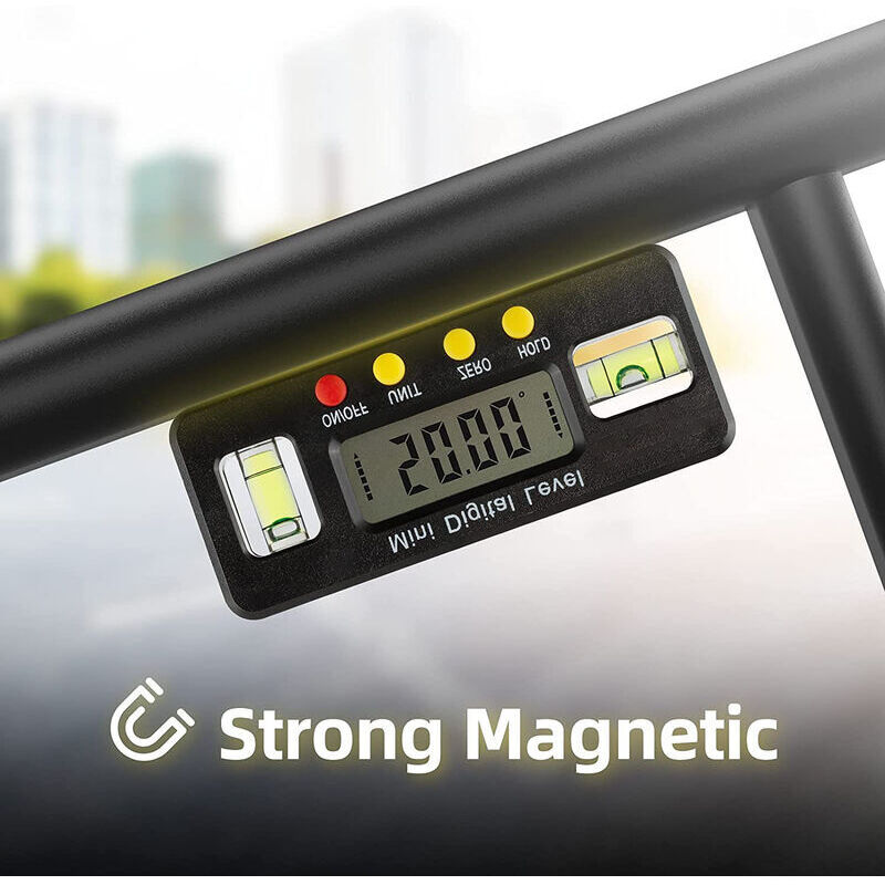 Inclinomètre Numérique Lancoon - Jauge D'angle Magnétique, écran LCD Rétroéclairé, Précision ±0.2°, étanche IP54, Pour Bois, Métal, Construction