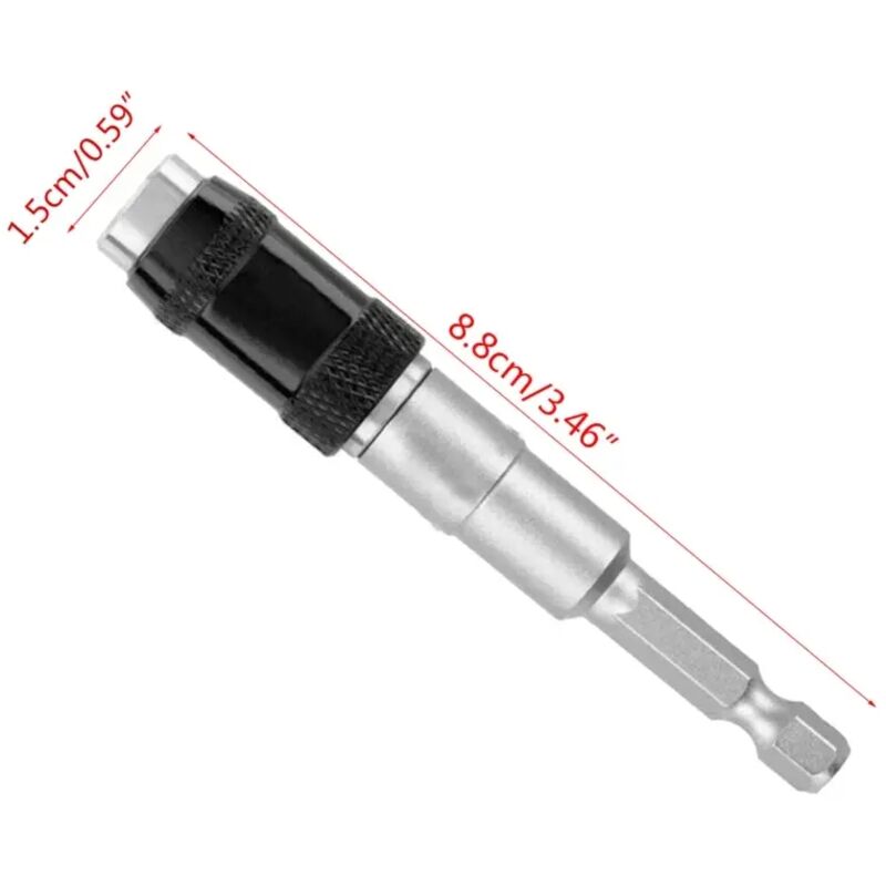Porte-embouts Magnétique Choc 6,35 Mm – 60 Mm – Puissant Et Durable Pour Visseuse & Perceuse - 8
