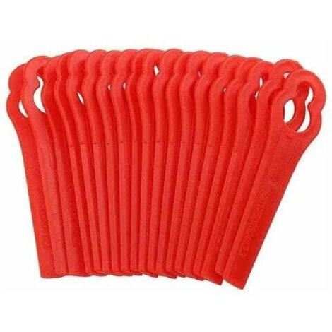ZVD 100Pcs Lames de Rechange Coupe Bordure LIDL,Gros Trou 10mm,Petit Trou 5mm (1/4)