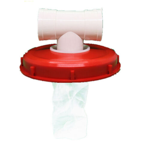 ZVD Couvercle de Réservoir IBC avec Filtre en Nylon Lavable pour Réservoir d'eau de Pluie IBC 1000 litres,Filtre À Couvercle IBC Accessoires de Réservoir IBC,Filtre à Eau de Pluie en Nylon(Té de 245 m (1/5)