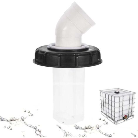 ZVD Couvercle de réservoir IBC GEDEGOOK 45° avec filtre en nylon lavable pour réservoir d'eau de pluie IBC 1000 L, filtre de couvercle IBC, accessoires de réservoir IBC, filtre d'eau de pluie en nylon (1/4)