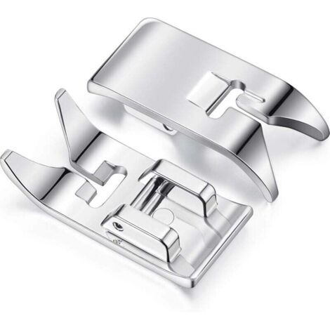 ZVD Pièces Pied-de-biche pour Machine à Coudre Pied pour Point Droit Pied Universel Zig Zag pour la Plupart des Machines à Coudre Machines à Coudre Domestiques à Tige Basse (2 Pièces) (1/4)